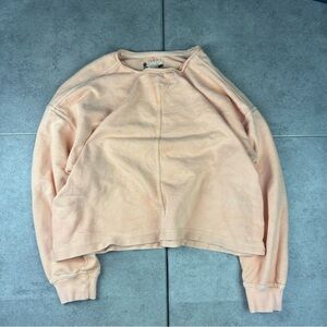 C&c california sunwasher orange crewneck pullover